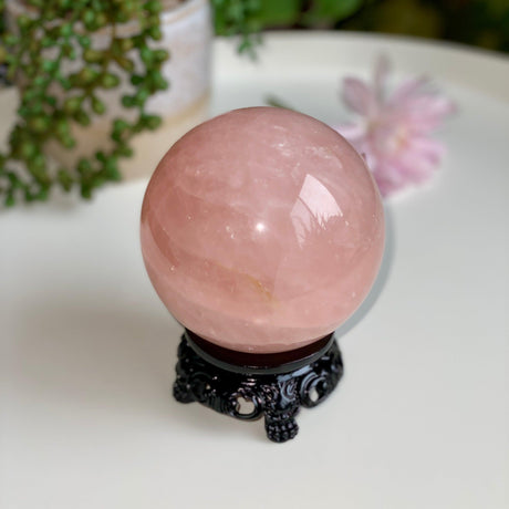 Rose Quartz Sphere RQS-17 - Nature's Magick