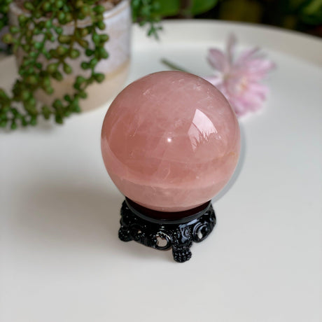 Rose Quartz Sphere RQS-17 - Nature's Magick