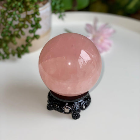 Rose Quartz Sphere RQS-17 - Nature's Magick