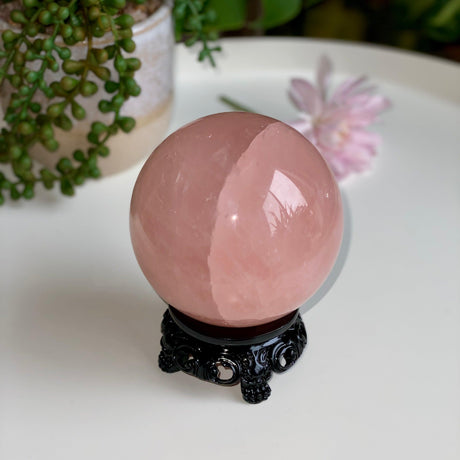 Rose Quartz Sphere RQS-17 - Nature's Magick