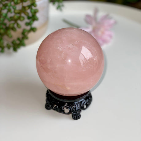 Rose Quartz Sphere RQS-17 - Nature's Magick