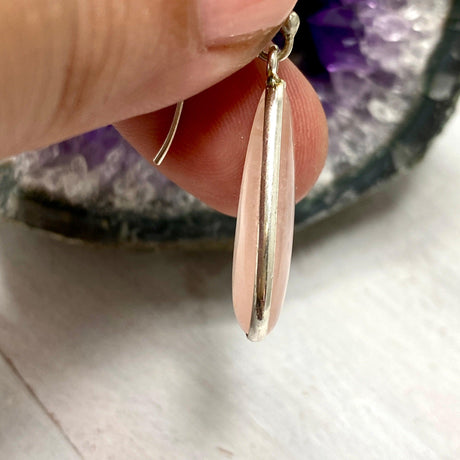 Rose Quartz teardrop earrings E2456 KEGJ953 - Nature's Magick