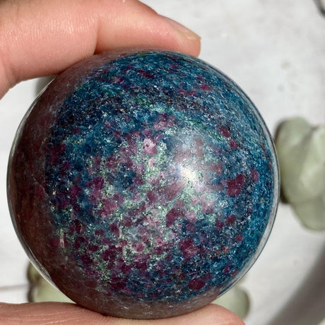 Ruby in Kyanite sphere RKS-01 - Nature's Magick