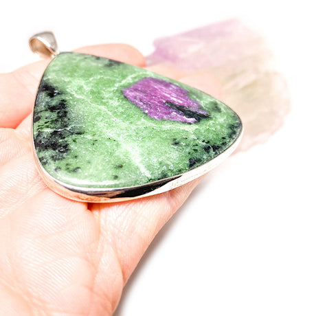 Ruby in Zoisite large teardrop pendant KPGJ1185 - Nature's Magick