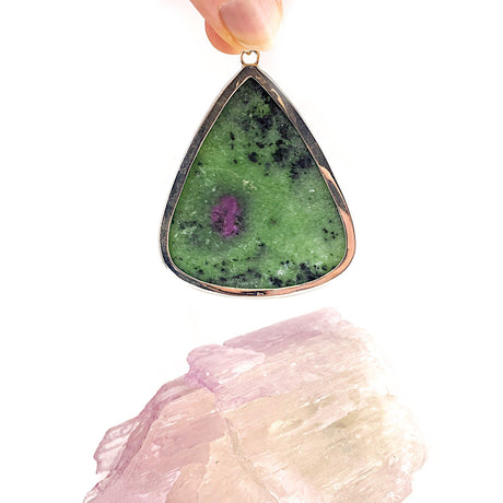 Ruby in Zoisite large teardrop pendant KPGJ1185 - Nature's Magick