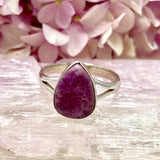 Ruby Raw Teardrop Ring Size 10 KRGJ2629 - Nature's Magick