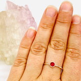 Ruby Round Faceted Fine Band RingR3754-RU - Nature's Magick