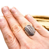 Sacred Geometry - Flower of Life - Sterling Silver Ring RG341 - Nature's Magick