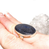 Sapphire cabochon oval ring s.10 KRGJ1615 - Nature's Magick