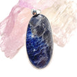 Sapphire long oval cabochon pendant KPGJ2142 - Nature's Magick