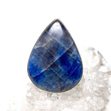 Sapphire teardrop beaten band ring s.9 KRGJ1618 - Nature's Magick