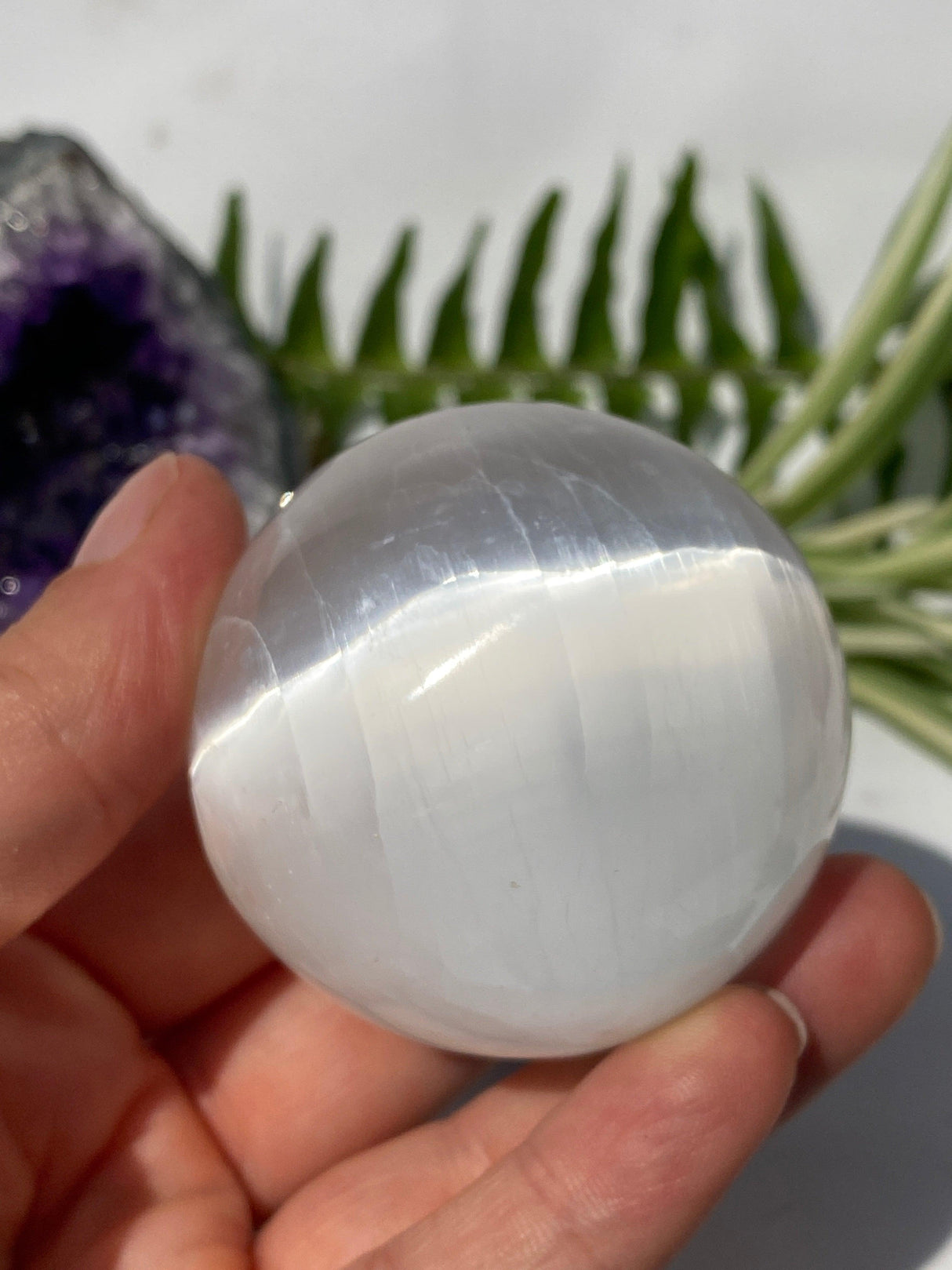 Selenite Sphere 50mm - Nature's Magick