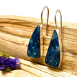 Shattuckite freeform cabochon earrings KEGJ550 - Nature's Magick