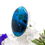 Shattuckite Oval Cabochon Ring Size 8 KRGJ503 - Nature's Magick