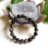 Silver Sheen Obsidian Bracelet - Nature's Magick