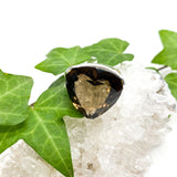 Smokey Quartz faceted trillion triangle ring s.10 KRGJ964 - Nature's Magick