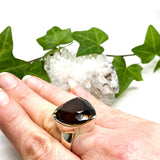 Smokey Quartz faceted trillion triangle ring s.10 KRGJ964 - Nature's Magick