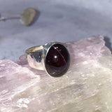 Star Garnet oval ring s.10 KRGJ2411 - Nature's Magick