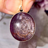 Star Ruby round pendant KPGJ3356 - Nature's Magick