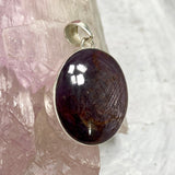 Star Ruby round pendant KPGJ3356 - Nature's Magick