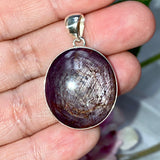 Star Ruby round pendant KPGJ3356 - Nature's Magick