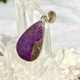 Stichtite in Serpentine (Atlantasite) teardrop pendant KPGJ3303 - Nature's Magick