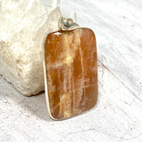 Sunstone large square pendant KPGJ2967 - Nature's Magick