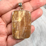 Sunstone large square pendant KPGJ2967 - Nature's Magick