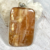 Sunstone large square pendant KPGJ2967 - Nature's Magick