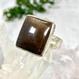 Sunstone rectangular ring s.8.5 KRGJ2257 - Nature's Magick