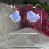 Tanzanite raw stud earrings KEGJ1186 - Nature's Magick