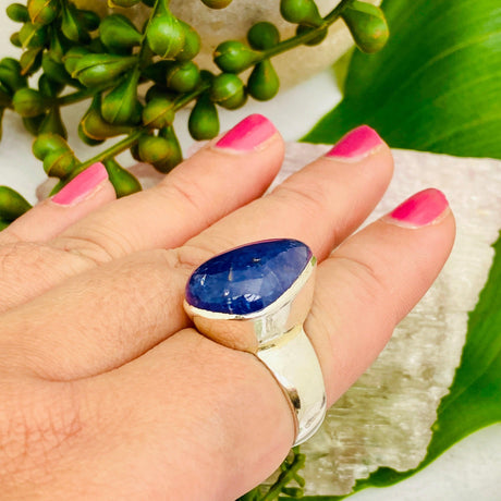 Tanzanite teardrop ring s.10 KRGJ2005 - Nature's Magick