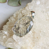 Tourmaline in Quartz oval faceted pendant KPGJ3103 - Nature's Magick