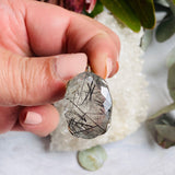 Tourmaline in Quartz oval faceted pendant KPGJ3103 - Nature's Magick