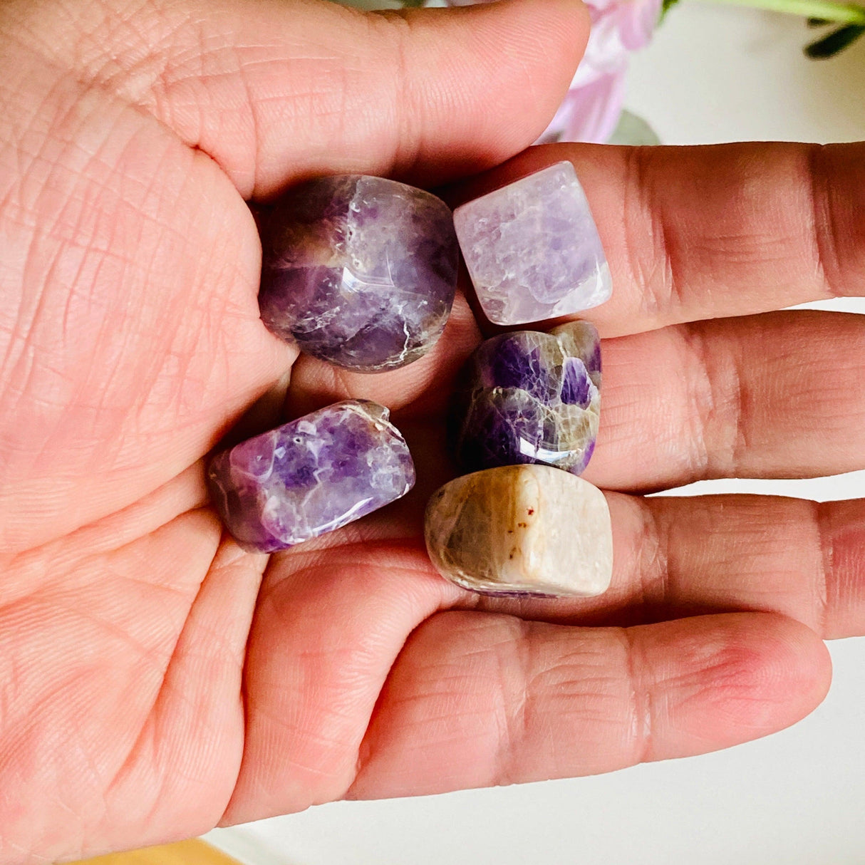 Tumbled Stone - Chevron Amethyst TS-AMCH - Nature's Magick