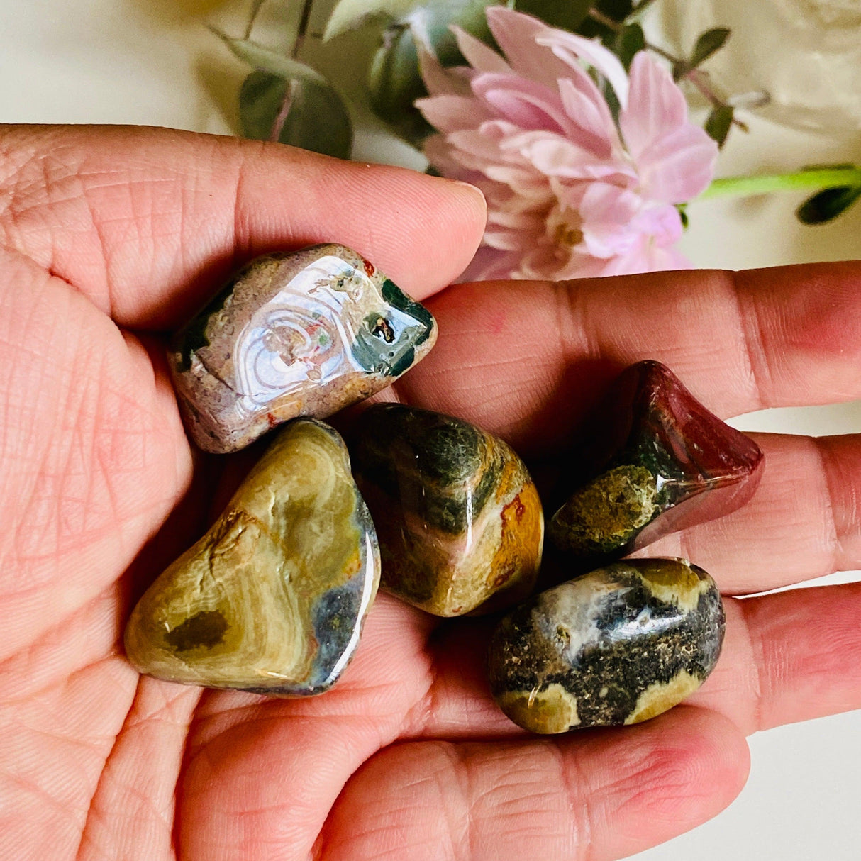 Tumbled Stone - Ocean Jasper TS-OJA - Nature's Magick