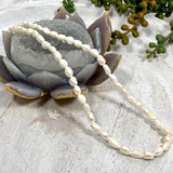 White Cultured Freshwater Pearl Necklace CFPNW - Nature's Magick