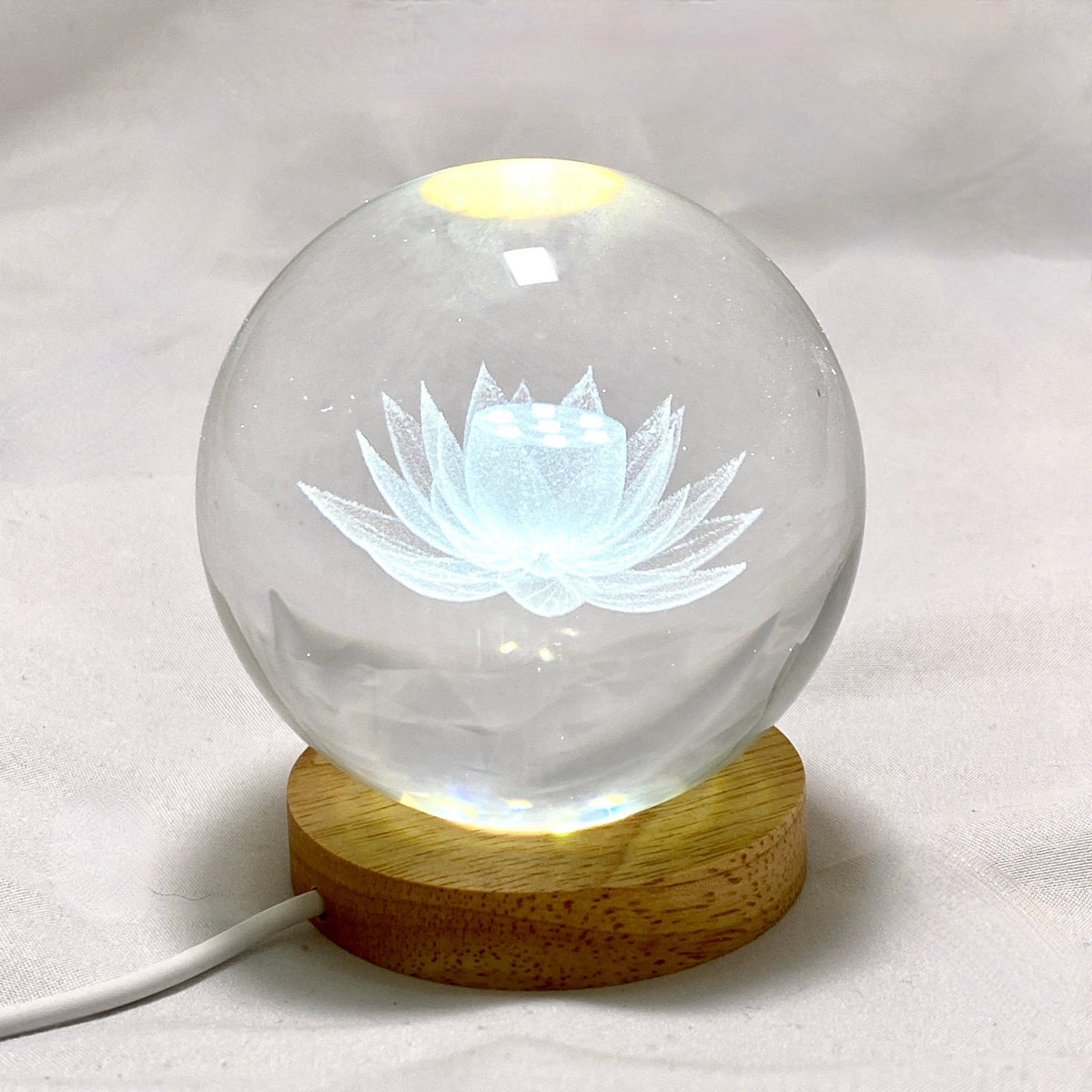 White LED display stand – Nature's Magick